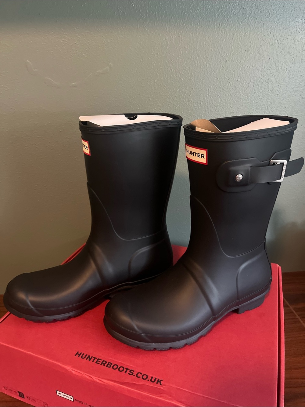 Hunter Original Short Rain Boots Black Women’s Size 7 NEW w/ Box